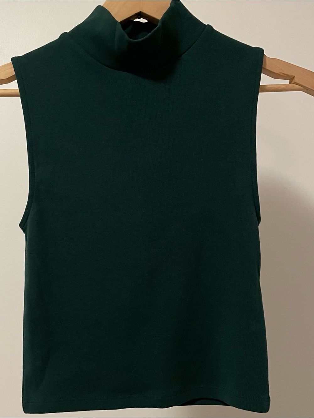 Zara Deep Green Ribbed Top